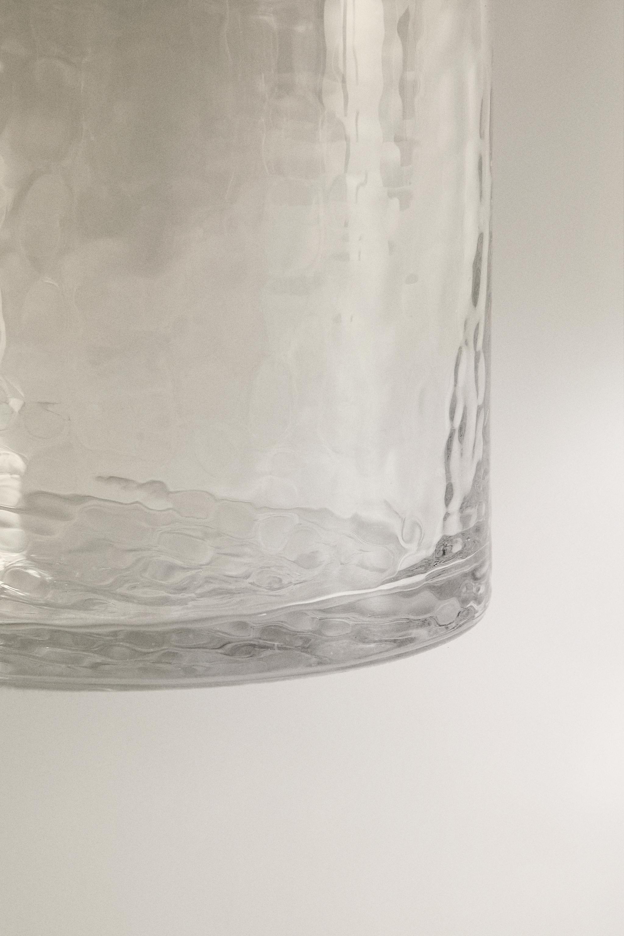 HAMMERED GLASS TUMBLER